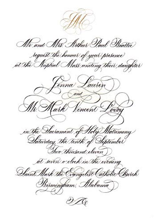 Calligraphy by Melinda