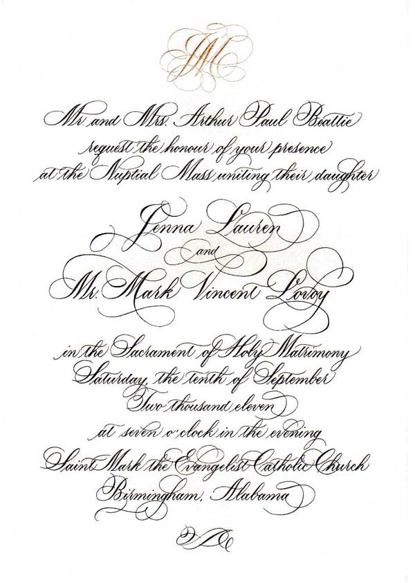 Calligraphy by Melinda