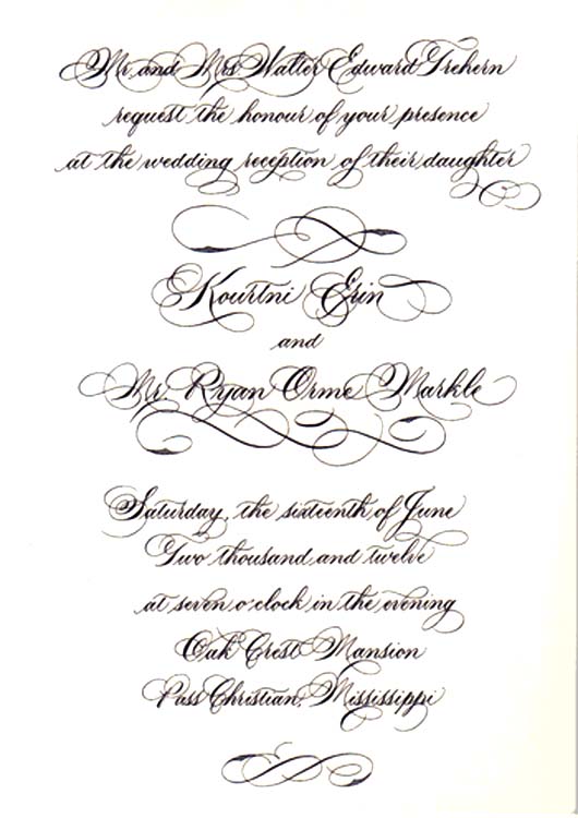 Calligraphy by Melinda