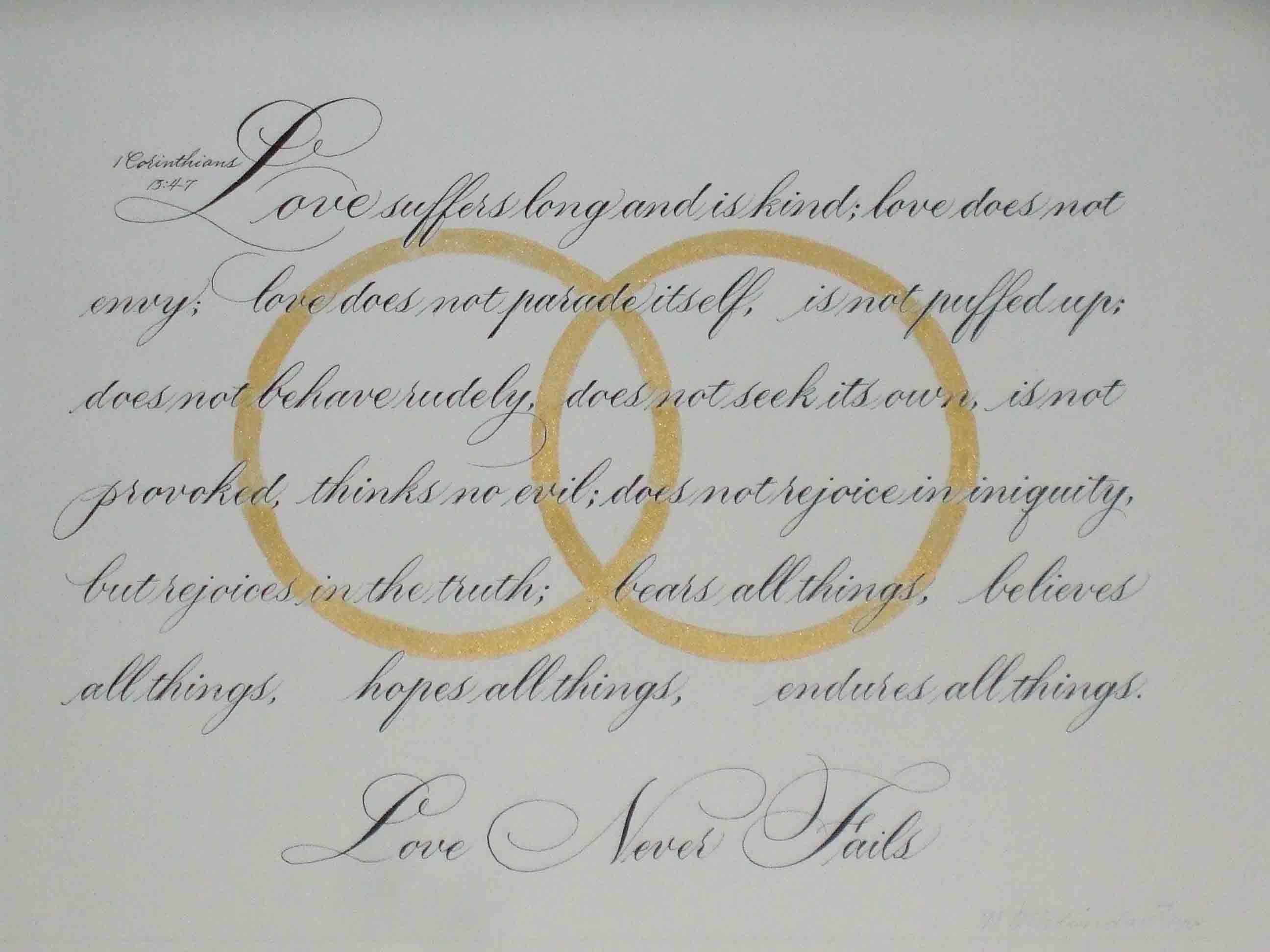 Calligraphy by Melinda